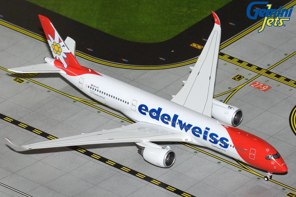 Edelweiss Airbus A350-900 HB-IHC Gemini Jets GJEDW2315 Scale 1:400 IN STOCK - Image 1 of 1