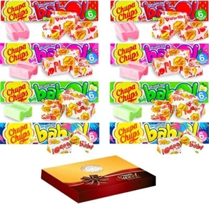 8 x Mixed Big Babol Strawberry, Raspberry, Tutti Frutti Bubble Gum Packs 27.6g - Picture 1 of 2