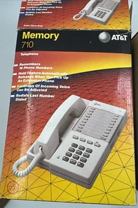 Memory 710 AT&T Telephone Used In Box Tested - Zdjęcie 1 z 10