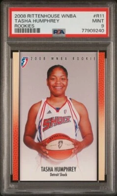 2008 Rittenhouse WNBA Rookie Tasha Humphrey PSA 9 Georgia Bulldogs Detroit Shock - Image 1 of 2