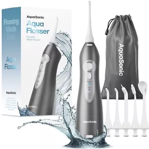 AquaSonic Water Flosser Cordless Rechargeable Water Flossers for Teeth Clean - Picture 1 of 1