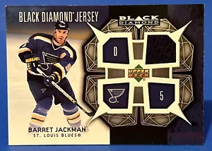 2007-08 Black Diamond Barret Jackman Black Diamond Jersey St. Louis Blues - Picture 1 of 2