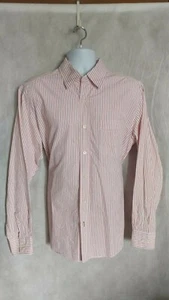 Eddie Bauer Herren Vintage Wash Langarm rot/weiß gestreiftes Hemd Herren L - Bild 1 von 7