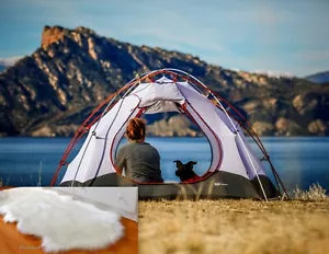 Alfombra de camping piel de oveja sintética ligera de gamuza trasera 30"" x 58"" alfombra de tienda de campaña - Imagen 1 de 6
