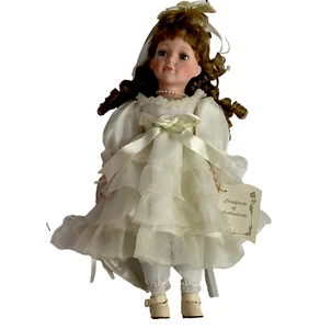 Coco Le Jardine Collection Hand Crafted Hand Painted Porcelain Doll Certifies - Picture 1 of 7