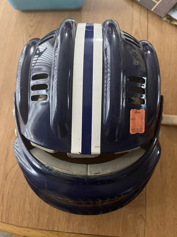 Vintage Rawlings Hockey Helmet Toronto Maple Leafs Cover