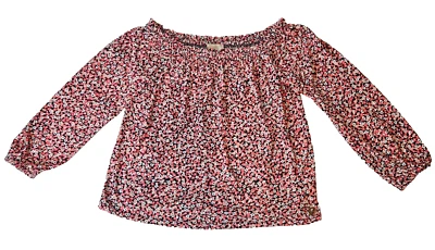 Blusa campesina floral para mujer Michael Kors talla mediana Foto 1 de 4