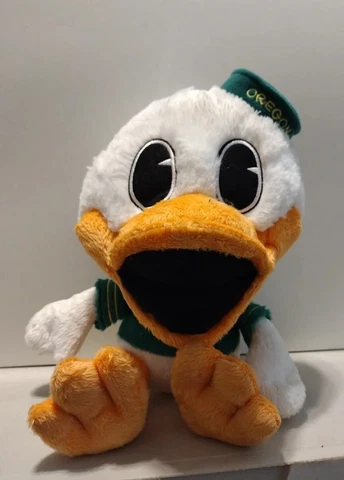 University of Oregon Ducks 10" Seated Plush Puddles Stuffed Animal Mascot Toy Cover