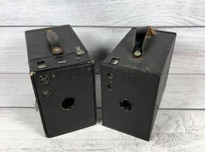 Eastman Kodak No. 2A Brownie Model B and C Box Camera Lot of 2 Vintage Decor - Picture 1 of 20