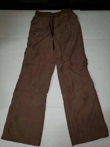 Vintage Y2K Girls Limited Too Cargo Side Pockets Beaded Stud Brown size 12 - Picture 1 of 7