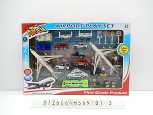 Kids Airport Play Set Airplane Toy Airline Cargo Vehicle Toy Play Set - Picture 1 of 1