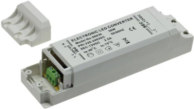 ChiliTec LED-Trafo CT-30-V2, 1-30W 230V AC auf 12V=, eckig - Bild 1 von 2