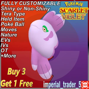 Pokémon Escarlata y Violeta ✨ Alomomola Brillante ✨ Con Mejor 6IV Personalizable - Imagen 1 de 1