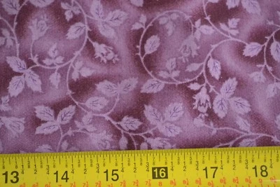 By 1/2 Yd, Plum & Purple Vines on Quilt Cotton, Marcus/Laura Wagner, B1151 - Image 1 of 4