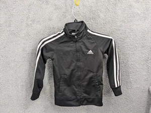 Adidas Kids Youth Black Soccer Jacket Size 5 - Picture 1 of 6