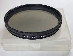 Leica 13336 77mm Circular Polarizer CPL Lens Filter Polarizing E-77 Germany - Picture 1 of 8