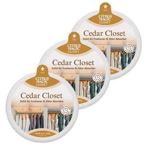 Ambientador sólido absorbente de olores Citrus Magic para armarios paquete de 8 onzas de cedro... - Imagen 1 de 3