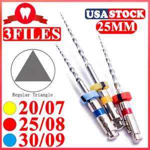 Archivos de Retratamiento Dental Universal Rotario Easyinsmile Surtido 3 Archivos de Endodoncia - Imagen 1 de 7