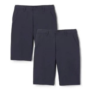 French Toast Youth Boy's 2-Pack Performance Uniform Shorts, Navy, Sz-10 - Picture 1 of 2