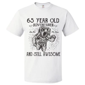 65th Birthday Gift For 65 Year Old Adventurer T Shirt - Picture 1 of 2