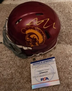 MALACHI NELSON SIGNED USC TROJANS MINI HELMET FIGHT ON PSA/DNA CERTED #AM98241 - Picture 1 of 4