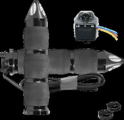 Avon Heated Grips Air Cushion Spike Black for Yamaha Royal Star XVZ1300 96-09 - Image 1 of 4