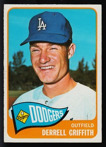 1965 TOPPS OPC O PEE CHEE BASEBALL #112 Derrell Griffith NM Los Angeles Dodgers