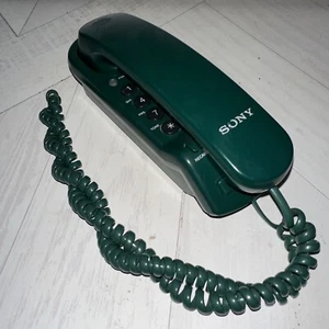 Vintage Sony Telephone Corded Land Line Green Wall Or Table IT-B5 - Picture 1 of 5