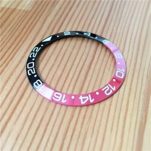 Black Red Watch Ceramic Bezel for Rolex OYSTER PERPETUAL GMT-Master II - Picture 1 of 4