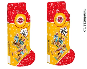 PEDIGREE Weihnachtsstrumpf Geschenk Erwachsene Hundeleckerli gemischt 367g (2 x Strümpfe) - Bild 1 von 3