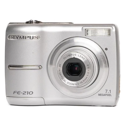 Olympus FE-210 7.1MP Digital Camera - Silver - FULLY FUNCTIONAL - Image 1 of 4