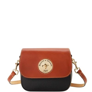 Dooney & Bourke Pebble Turnlock Flap Saddle - Picture 1 of 25