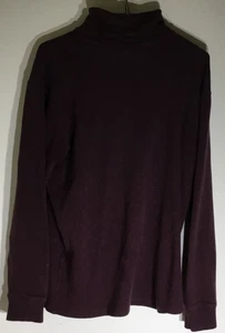 Purple Mens Turtle Neck 100% Cotton Medium Croft & Barrow Pre-owned - Picture 1 of 4