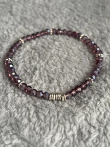 4mm Amethyst Lustre Gemstone With Genuine XS Links London Rings. - Picture 1 of 3