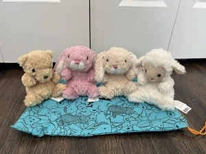 Jellycat Yummy Bundle: Bear + Bunny Tulip Pink+ Bunny Beige+ Lamb - Picture 1 of 1