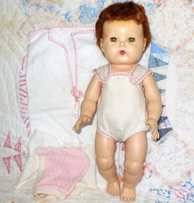 Vintage 1950s 16" Tiny Tears American Character Baby Doll - Image 1 of 4