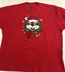 T-shirt Buc-ees Bucees Holiday rossa per adulti taglia 2XL Natale a dondolo intorno all'albero  - Foto 1 di 11