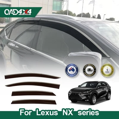 Stainless Edge Weather Shields for Lexus NX Series 2014-2021 - image 1 of 4