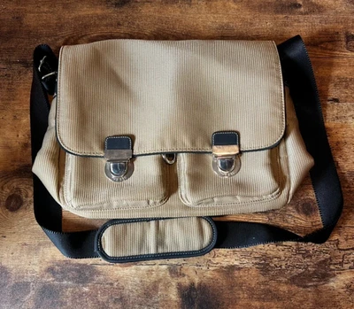 Bolso Mensajero The Sak Beige Cartera Bolsillos Bandolera Caqui Foto 1 de 4