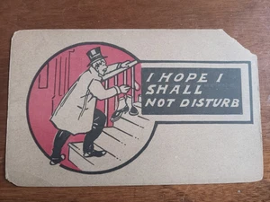 c1907 Humorous Greeting, drunk man with top hat - Picture 1 of 2