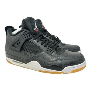 Air Jordan 4 Retro Láser Negro Goma CI1184-001 Talla 14 Sin Stock/Sin Caja - Imagen 1 de 7