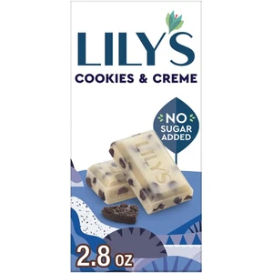 LILY S Biscotti e Crema Cioccolato Bianco Senza Zucchero Aggiunto Dolci Barretta 28 oz - Foto 1 di 7