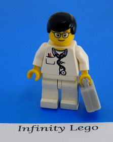 LEGO 2006 Doctor with bag Minifigure City Advent Calendar (7904-1 7902)