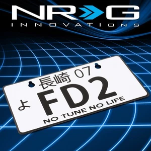NRG Aluminum Japanese Style Mini License Plate 3"H x 6"W Nagasaki 07 MP-001-FD2 - Picture 1 of 6
