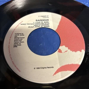 Bardeux – I Love To Bass - 7" HOUSE VINYL 45 RPM - Picture 1 of 4