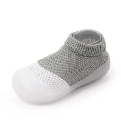 Bebé Niños Pequeños Niñas Niños Calcetín Infantil Exterior Antideslizante Suave Suela de Goma Zapatos EE. UU. Foto 1 de 4