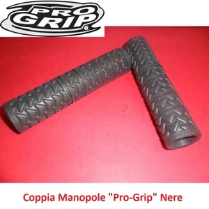 Coppia Manopole "Pro-Grip" in PVC colore Nero per bici 26-28 Fixed Scatto Fisso - Foto 1 di 1