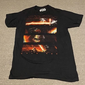Star Wars Shirt Mens Medium Black Kylo Ren Graphic Print T-Shirt Tee - Picture 1 of 8