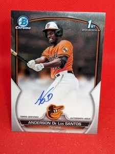 2023 Bowman Chrome Prospect Auto Anderson De Los Santos #CPA-ADS Auto - Picture 1 of 2