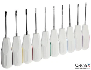 10 Pcs white Dental Root Elevators Oral Surgery PDL Luxating Tooth loosening - Picture 1 of 3